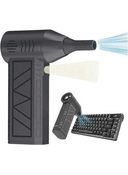 Suflanta aer comprimat, portabila, multiple trepte de viteza, lanterna, incarcare USB