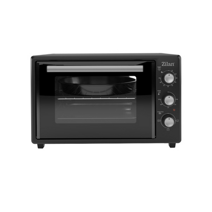 Cuptor electric Zilan ZLN8894 Negru, capacitate 35 litri, geam dublu, putere 1800 W