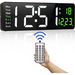 Ceas Digital de Perete RD AB6626 afisaj ALB Functie de Termometru Calendar Temporizator Alarma Dubla