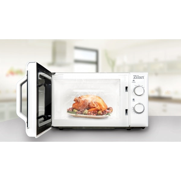 Cuptor cu microunde ZILAN Alb ZLN-1174, capacitate 20 l, 700 W