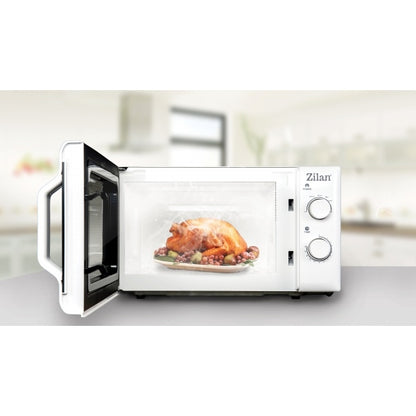Cuptor cu microunde ZILAN Alb ZLN-1174, capacitate 20 l, 700 W
