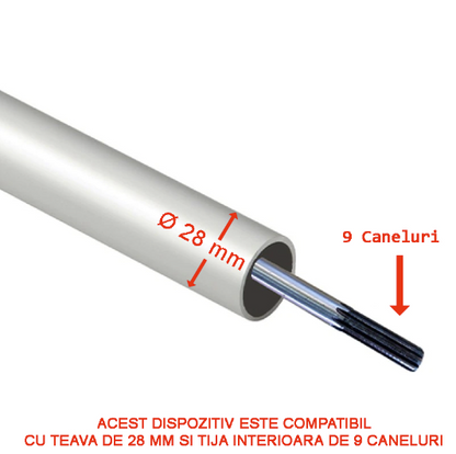 Accesoriul tip fierastrau pentru motocoasa 28mm*9 caneluri MX048
