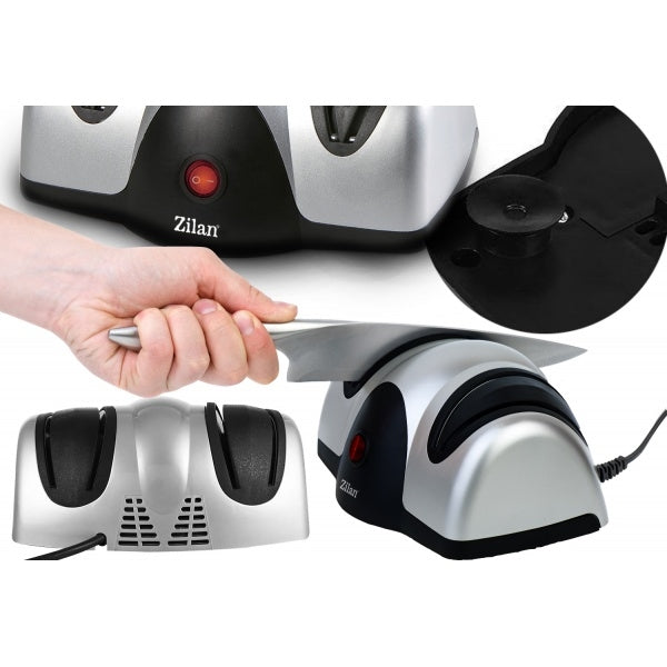 Ascutitor de cutite electric Zilan cu doua nivele de ascutire, 40W, usor de curatat