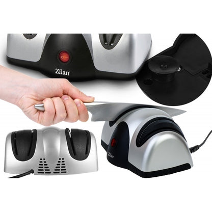 Ascutitor de cutite electric Zilan cu doua nivele de ascutire, 40W, usor de curatat