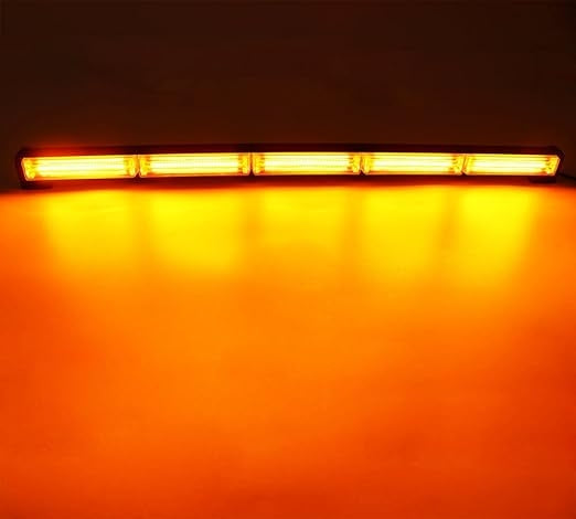 Rampa avertizare galbena 6 CASETE LED COB 126W 12-24V