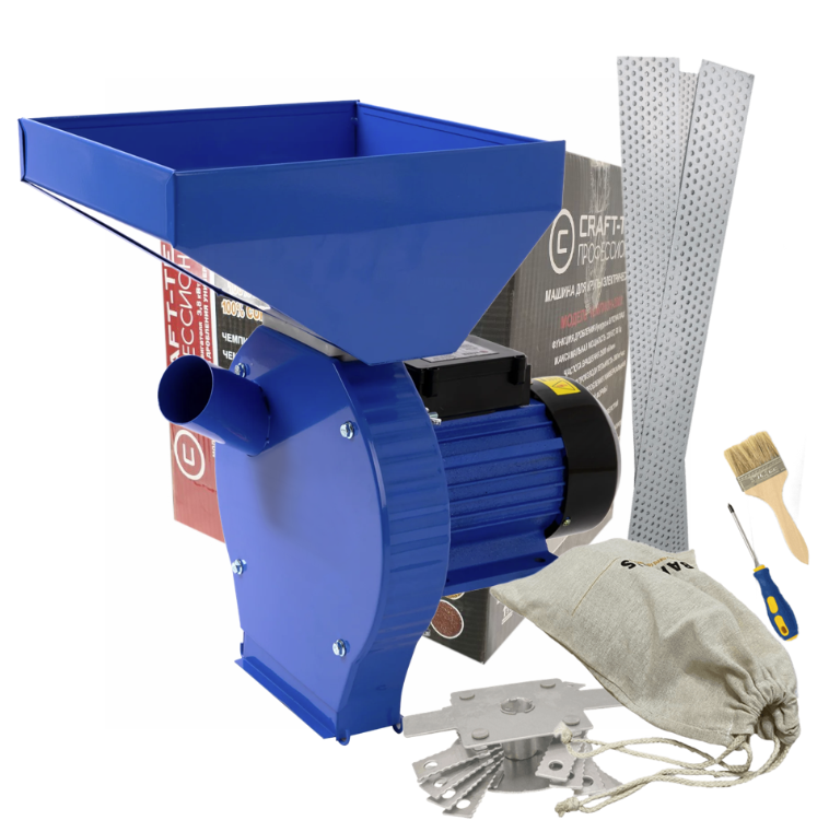 Moara Craft-Tec MX417, 3.8 KW, Cuva Mare, 3000RPM, 300 Kg/h, Bobinaj Cupru