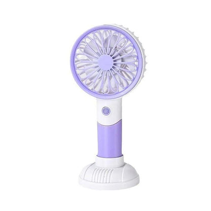 Mini ventilator de mână portabil, cu viteze reglabile, reîncărcabil
