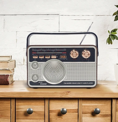Radio FM model RETRO portabil Q FM01 Bluetooth USB AUX
