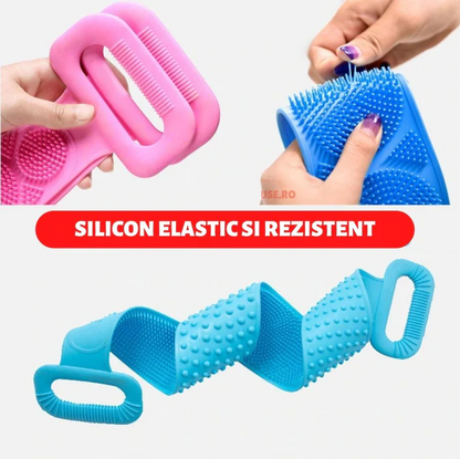 Pachet Promo : 2 x Banda pentru Masarea si Spalarea Spatelui din silicon
