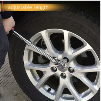 Antrenor telescopic cu clichet cu 3 capete interschimbabile