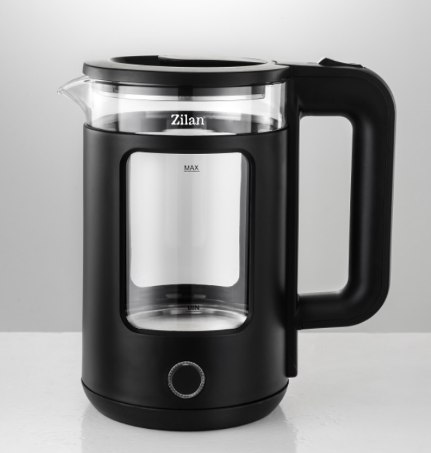 Fierbator electric Zilan ZLN6128 Negru, capacitate 1.5 L, putere 1650 W, indicator luminos