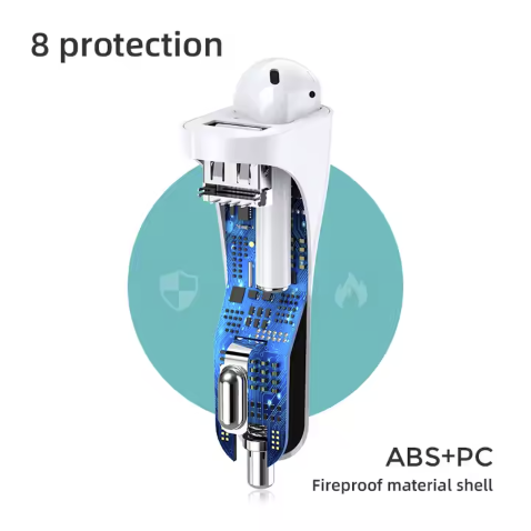 Set 2 in 1 Incarcator auto cu Casca bluetooth