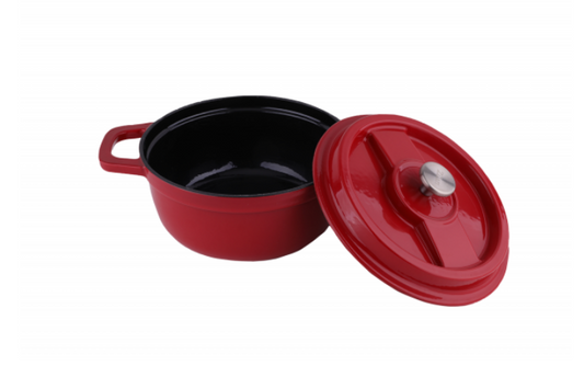 Oala Zilan ZLN0941, Din fier turnat sub presiune puternica, 2.6L, Diametru 22 cm, Inaltime 10 cm, Compatibila cuptor si masina de spalat vase