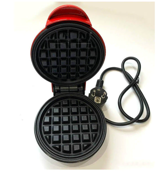 Mini aparat electric pentu Waffe, 350W, rosu, Doty