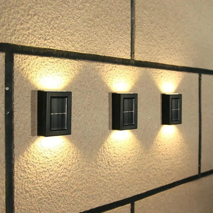 SET 2 LAMPI SOLARE DE EXTERIOR, LED CU ILUMINARE DUBLA