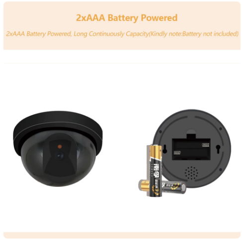 Camera supraveghere video FALSA interior-exterior cu led indicator rosu