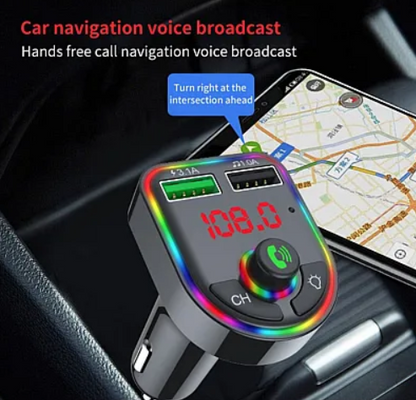 Modulator Mp3 Fm Auto F6 cu Bluetooth, Redare USB