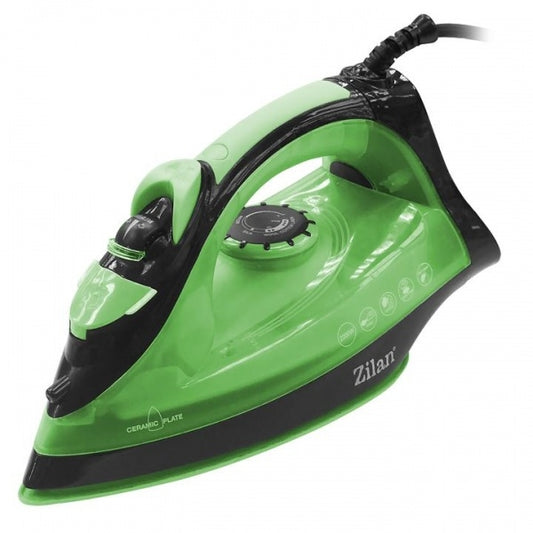 Fier de calcat talpa ceramica ZILAN ZLN-2188, Putere 2200W, calcare cu aburi si uscata, functie autocuratare