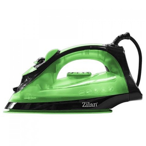 Fier de calcat talpa ceramica ZILAN ZLN-2188, Putere 2200W, calcare cu aburi si uscata, functie autocuratare