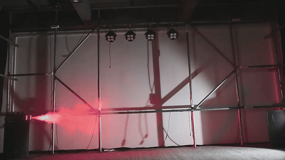 Aparat profesional pentru fum, cu 6 LED-uri RGB, cu telecomanda sau actionare manuala