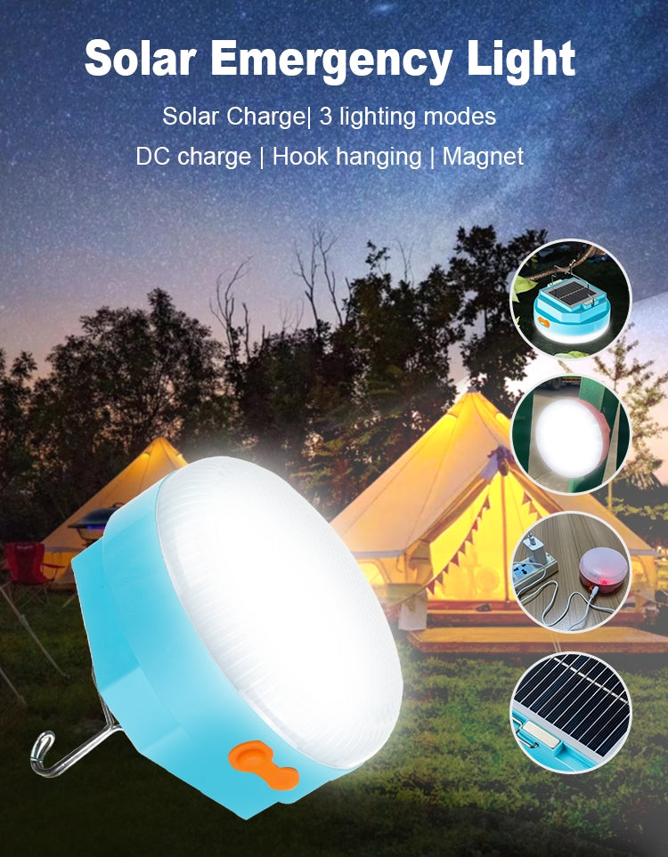 Lampa solara UFO rotunda de exterior cu carlig
