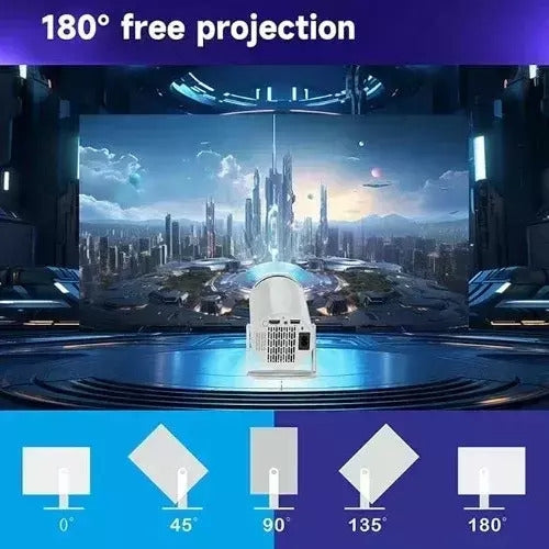 Proiector LCD HD LED cu Difuzoare Incorporate Alb