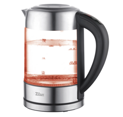 Fierbator Digital ZILAN ZLN-3949, 2200W, 1.7L, Control Temperatura, Iluminare LED, Sticla-Inox