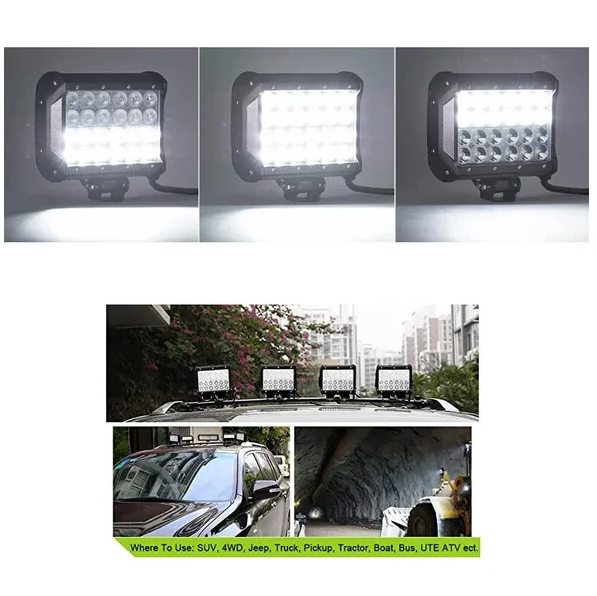 Proiector LED rectangular 24LED 167 mm - 72W