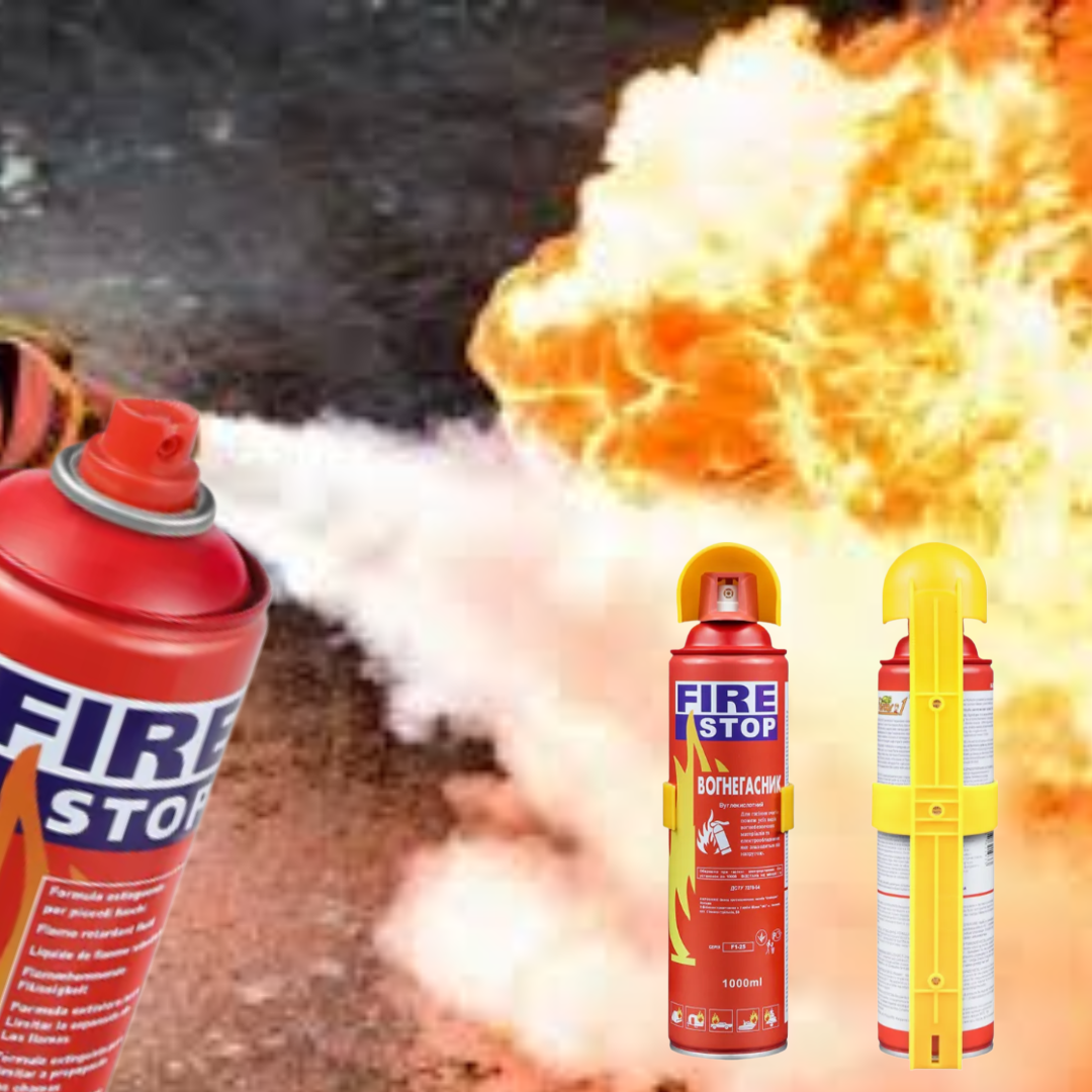 Pachet! 1+1 Spray Extinctor Fire Stop 1000ml Protectie Rapida si Eficienta Impotriva Incendiilor