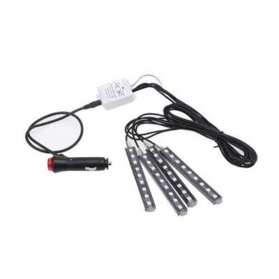 Benzi Ambientale 9LED Auto 8 Culori Telecomanda