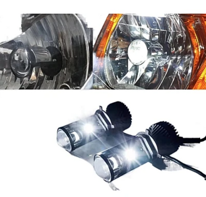 Set 2 Becuri Auto H4 A7 Canbus 2 Faze 30000lm/Set temperatura 6000K