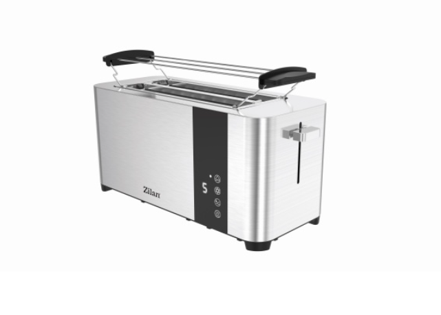 Prajitor de paine Zilan ZLN6234 Argintiun, ecran digital si tactil, putere 1400W, inox