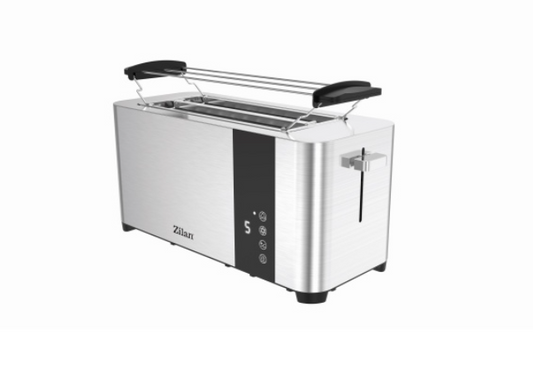 Prajitor de paine Zilan ZLN6234 Argintiun, ecran digital si tactil, putere 1400W, inox