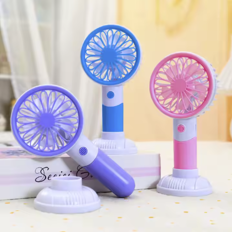 Mini ventilator de mână portabil, cu viteze reglabile, reîncărcabil
