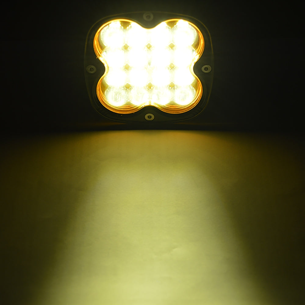Proiector LED 36W 16 becuri geam GALBEN