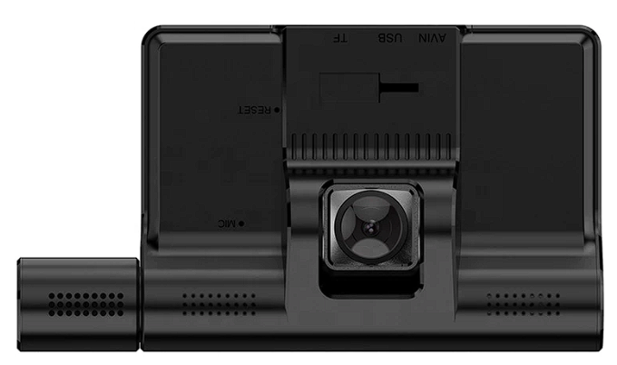 Camera auto tripla Full HD 1080P, monitor 4inch TOUCHSCREEN, bord+habitaclu+spate, rezolutie ultra, 170 grade unghi extra-larg de filmare, senzor G, vedere nocturna, Functie Foto