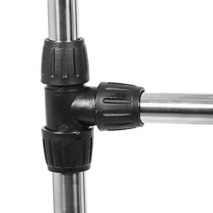 Suport telescopic pentru umerase, pe roti, inox