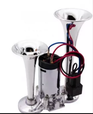 Claxon CHROME cu 2 goarne si compresor