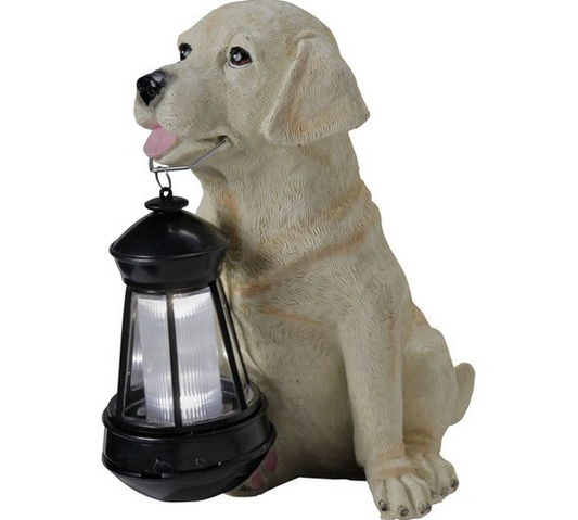 Lampa solara LED, caine cu felinar