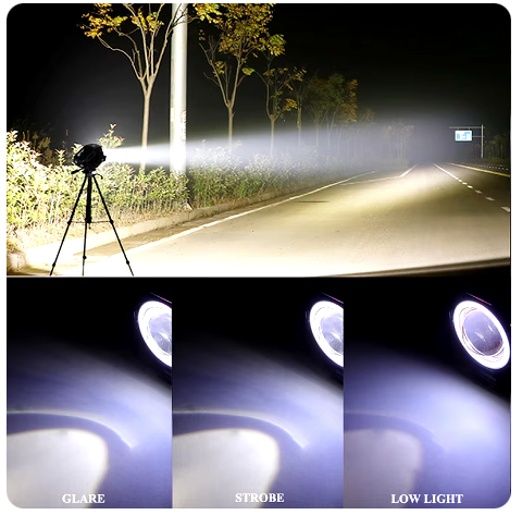 Proiector 12V Moto cu LED 10 W tip U9 Prindere pe Ghidon