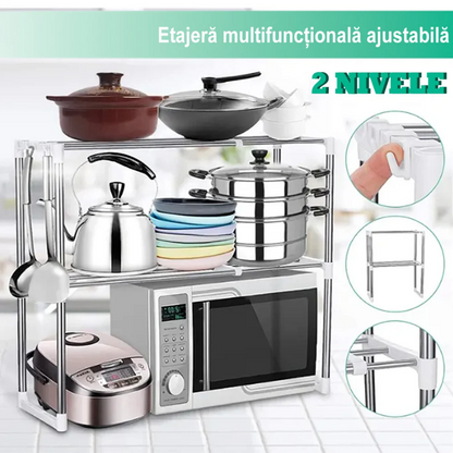Etajera tip Raft pentru Cuptorul cu Microunde Metalic si Reglabil