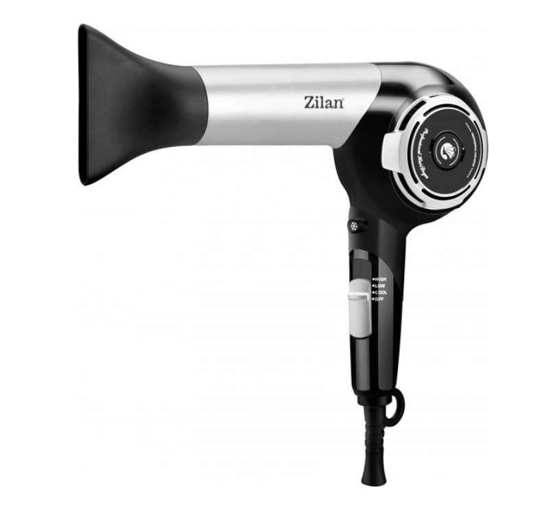 Uscator de par ZILAN ZLN2946 Gri/Negru 1800W, 3 setari de temperatura, motor DC