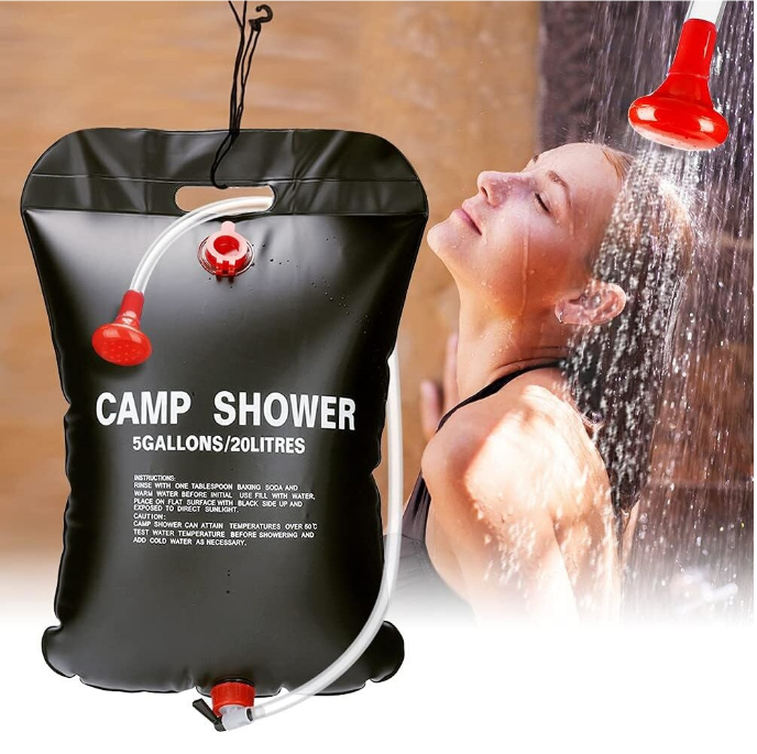 DUS SOLAR PENTRU CAMPING, 20 LITRI