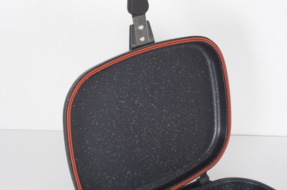 Tigaie dubla ZILAN ZLN-9522,culoare negru Diametru 30 cm, garnitura silicon rezerva