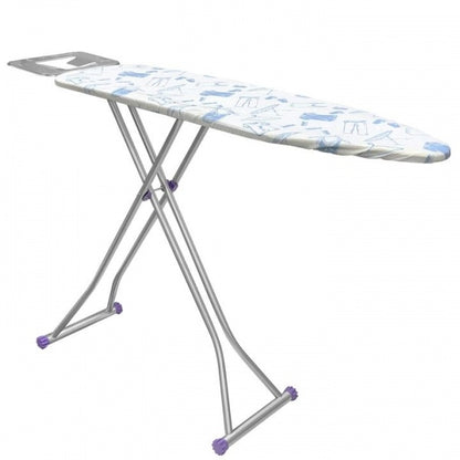 Masa de calcat ZILAN suprafata de lucru 116x35 cm, blat plasa metalica, suport pentru fierul de calcat