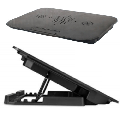 SUPORT PENTRU LAPTOP CU RACIRE CU VENTILATOR MULTIFUNCTIONAL REGLABIL