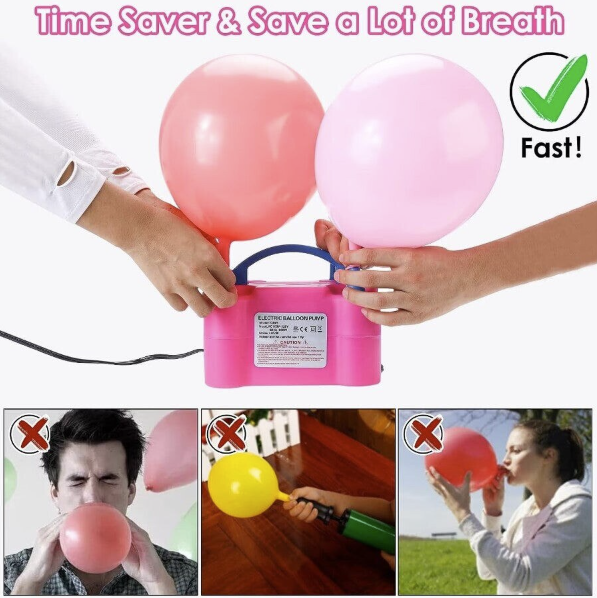 Aparat electric pentru umflat baloane si obiecte gonflabile