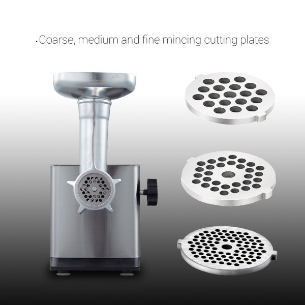 Masina tocat carne Zilan 1800 W, functie revers, tava aluminiu, accesorii carnati