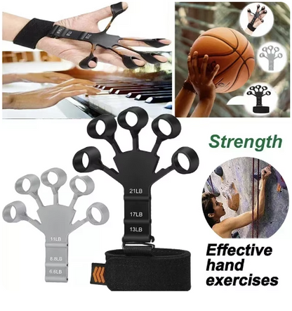 Set 2 Flexoare pentru Degete cu 3 nivele din silicon Negru