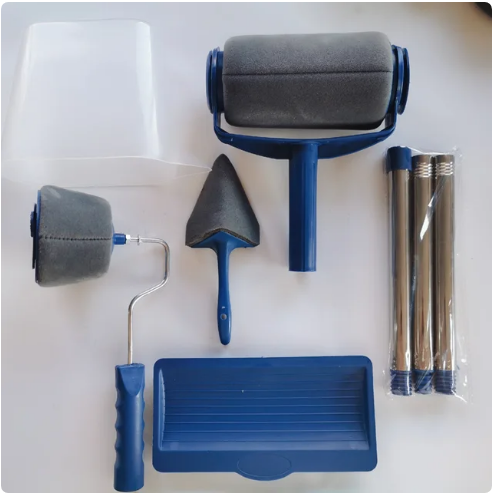 Trafalet Paint Roller Profesional cu umplere + rezervor recipient,brat extensibil